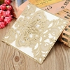 Wedding Invitation Cards Romantic Party Anniversiry Envelopes Delicate Carved Flowers Card