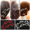 Wedding Party Bridal Prom White Pearl Flower Hair Clip Pin