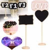 Wedding Wooden Chalkboard Blackboard Stand Holder Table Number for Wedding Event Decoration
