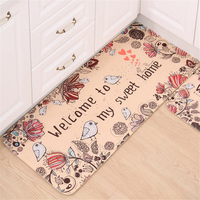 Welcome to My Home Non-slip Floor Mat Door Rug Kitchen Indoor Outdoor Carpet