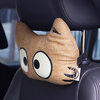 WenTongZi Cartoon Cat Cushion Headrest with Glowing Effect Car Front Seat Headrest Pillow
