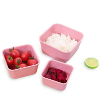 Wheat Straw 3 In 1 Fresh-keeping Box Environmental