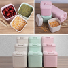 Wheat Straw Cans Kitchen Cereals Food Storage Tank Eco-friendly With Buckles Microwave Oven Box