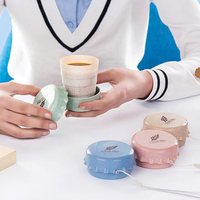 Wheat Straw Water Bottle Portable Retractable Collapsible Cup Telescopic Folding Cup Wineglas