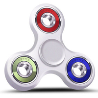 White Finger Spiral Hand Spinner Bearing Fidget Focus Stress Kids Desk Toys