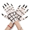 White Ghost Gloves Halloween Masquerade Costume Party Cosplay Skull Gloves Mittens