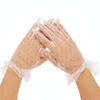 White Lace Sexy Wedding Bridal Party Short Finger Gloves