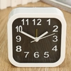White Mini Travel Alarm Clocks Quartz Alarm Beep Bedside Clock