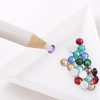 White Rhinestones Picker Pencil Nail Art Tool Wax Pen Gem Crystal