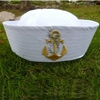White Sailor Ship Captain Navy Marine Hat Nautical Fancy Dress Cosplay Cap