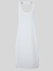 White Sleeveless Halter Split Chiffon Mini Women Sexy Dress