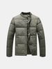 Winter Casual Middle-aged Thicken Warm Rib Cuff Stand Collar Down Jacket For Men