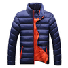 Winter Casual Outdoor Fashion Thicken Warm Stand Collar Padded Jacket for Men