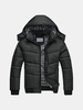 Winter Casual Slim Thicken Warm Detachable Hood Jacket for Men