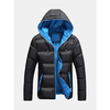 Winter Casual Thicken Warm Solid Color Hooded Padded Jacket For Men