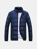 Winter Casual Thicken Warm Windproof Slim Stand Collar Padded Jacket for Men