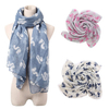 Winter Lady Women Soft Squirrels Print Scarf Shawl Neck Warm Stole Animal Wrap