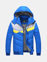 Winter Outdoor Casual Thicken Warm Detachable Hood Padded Jacket for Men