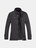 Winter Thick Warm Jacket Knitted Stand Collar Single Breasted Woolen Coats for Men