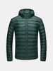 Winter Warm Lightweight Windproof Solid Color Hooded Padded Jacket for Men
