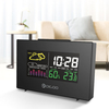Wireless Color Backlit USB Hygrometer Thermometer Weather Forecast Station Alarm Clock