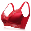 Wireless Cotton Lace Printing Gather Adjustable Massage Padding Bras
