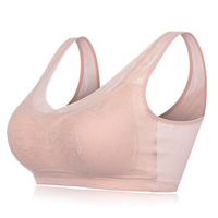 Wireless Deep V Printed Soft Yoga Sleeping Home Bras