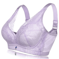 Wireless Deep V Soft Adjustable Printed Mesh Thin Bras