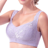 Wireless Lace-trim Breathable Printed Yoga Sleeping Bras
