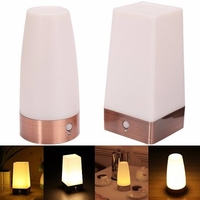 Wireless PIR Motion Sensor Battery Operated LED Table Night Light Desk Lamp