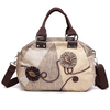 Woman Canvas Crosbody Bag Floral Retro Shoulder Bag Handbag