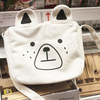 Woman Canvas Cute Bear Bag Crossbody Bag Leisure Shoulder Bag