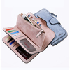 Woman Four Fold Wallet Purse PU Card Bag Multi-Card Slots Phone Bag