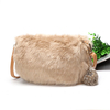 Woman Fur fur ball packet shoulder diagonal package Winter Plush Crossbody Bag