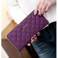 Woman Lattice Nylon Wallet Purse Phone Bag Card Bag Business Clutches