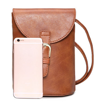 Woman PU Bucket Bag Little Phone Bag Leisure Little Change B