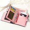 Woman PU Candy Color Short Style Card Bag Change Bag Girls Elegant Wallet Purse