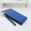 Woman PU Patchwork Line Wallet Elegant Ultrathin Wristlet Wallet Phone Wallet