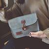 Woman Vintage Patchwork PU Crossbody Bag Hasp Shoulder Bag