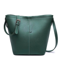 Women 2PCS Stylish PU Leather Bucket Bags Shoulder Bags Handbags