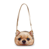 Women 3D Cute Dog Animal Cartoon Crossbody Bag Casual Leisure Shoulder Bag