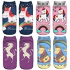 Women 3D Printed Cute Short Socks Art Little Horse And Unicorn Harajuku Socks