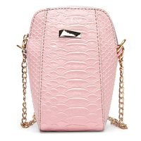 Women 5.5 inch Phone Card Key Bag Crossbody Bag Two Straps Shoulder Bag