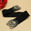Women Adjustable Flower Elastic Stretch Buckle Wide Waist Belt
