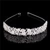 Women Alloy Flower Leaves Headband Models Bride Crown Hair Accessories
