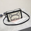 Women Animal Print PU Crossbody Bag Cartoon Square Bag Shoulder Bag