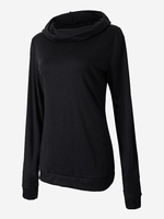 Women Back Straps Long Sleeve Pullover Sweatshirts