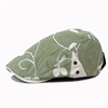 Women Beret Cap Flowers Pattern Hat National Style Retro Forward Cap