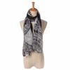 Women Big Round Plum Deer Printing Voile Scarves Sunscreen Shawl