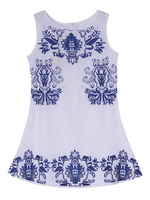 Women Bohemian Sleveless Floral Printed Mini Dress